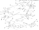 Front Axle And Steering (mower Hanger) Diagram and Parts List for 22-08B301 1985 Toro Lawn Tractor