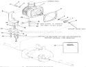 Automatic Transmission Diagram and Parts List for 22-08B301 1985 Toro Lawn Tractor