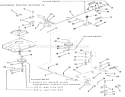 Brake And Clutch Linkage 3 & 5 Speeds Diagram and Parts List for 22-08B301 1985 Toro Lawn Tractor