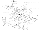 Clutch, Brake And Speed Control Linkage Diagram and Parts List for 22-08B301 1985 Toro Lawn Tractor