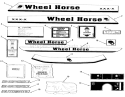 Decals, Miscellaneous Diagram and Parts List for 22-08B301 1985 Toro Lawn Tractor