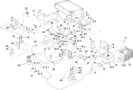 Part Location Diagram of 107-7696 Toro Hydro Tank Shield Assembly