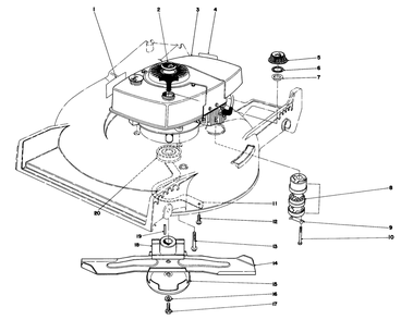 Engine Assembly Diagram and Parts List for 20775 9000001 - 9999999 Toro Lawn Mower