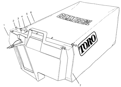 Grass Bag Assembly No. 11-5609 Diagram and Parts List for 22153BC 5900001 - 5999999 Toro Lawn Mower