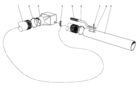 Leaf Blower Extension Kit No. 59081 Diagram and Parts List for 62905 3000001 - 3999999 Toro Leaf Blower / Vacuum
