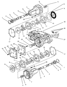 Transmission Assembly Eaton Model 781-016 (Continued) Diagram and Parts List for 74120 490001 - 499999 Toro Lawn Tractor