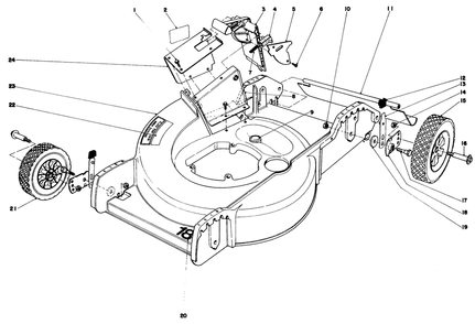 Housing Assembly Diagram and Parts List for 20762 1000001 - 1999999 Toro Lawn Mower