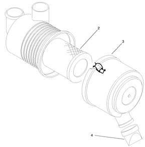 Air Cleaner Assembly No. 99-7120 Diagram and Parts List for 12003 210000001 - 210999999 Toro Lawn Tractor