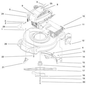 Engine Assembly Diagram and Parts List for 20449 7900001 - 7999999 Toro Lawn Mower