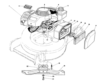 Engine Assembly Diagram and Parts List for 20745C 7000001 - 7999999 Toro Lawn Mower