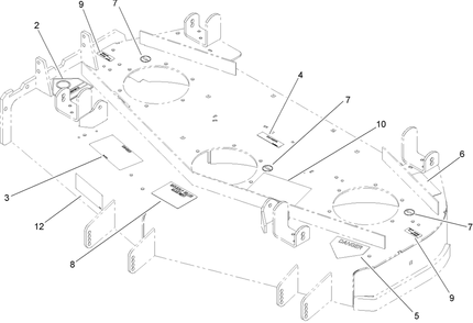 Part Location Diagram of 107-1695 Toro DECAL