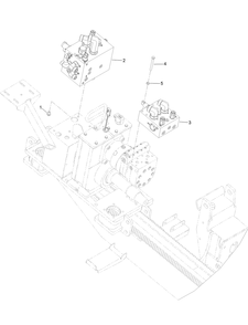 Thrust Manifold And Rotary Relief  Manifold Assembly Diagram and Parts List for 23803 400000000 - 999999999 Toro Lawn Tractor Accessories