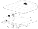 Seat And Suspension Diagram and Parts List for 33-08B303 1986 Toro Lawn Tractor