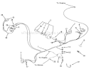 Electrical System-Recoil Start Diagram and Parts List for 33-08B303 1986 Toro Lawn Tractor