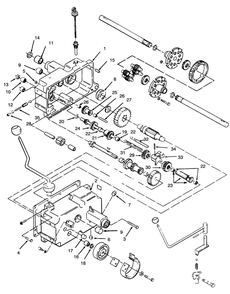 Transmission 8-Speed Diagram and Parts List for 73362 6900001 - 6999999 Toro Lawn Tractor