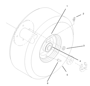 Wheel And Tire Asm Diagram and Parts List for 30159 795101 - 799999 Toro Lawn Tractor Accessories