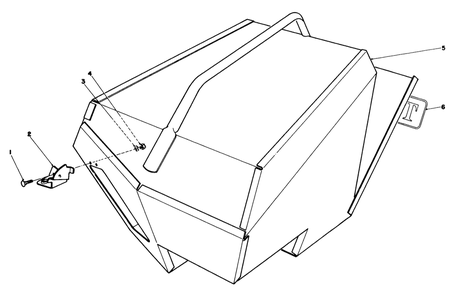 Steel Grass Catcher (Model 22099)(Optional) Diagram and Parts List for 22623 7000001 - 7999999 Toro Lawn Mower