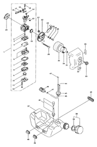Carburetor And Fuel Assembly Diagram and Parts List for 53035 89000001 - 89999999 Toro Chainsaw