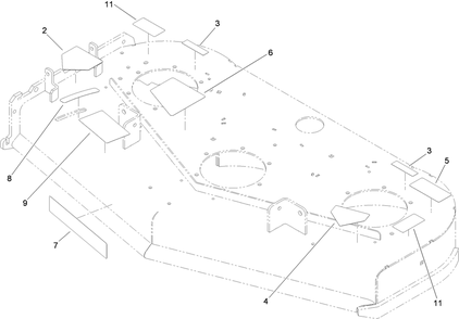 Part Location Diagram of 116-3076 Toro DECAL-ROTATING PARTS