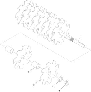 Shaft Assembly Diagram and Parts List for 33512 409200000-999999999 Toro Seeder