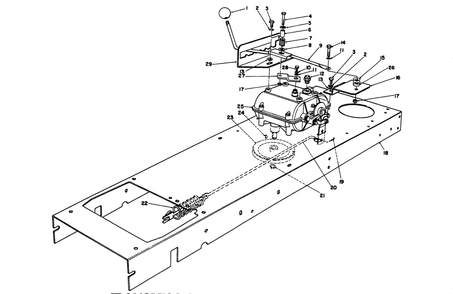Transmission Linkage Assembly Diagram and Parts List for 56185 1000001 - 1999999 Toro Lawn Tractor