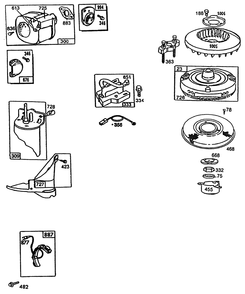 Briggs & Stratton Model 286707-0118-01 Diagram and Parts List for R3-12B602 2000001 - 2999999 Toro Lawn Tractor