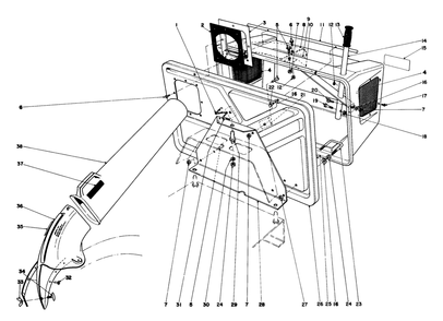 Easy-Empty Grass Catcher Model No. 59046 (Optional) Diagram and Parts List for 56125 2000001 - 2999999 Toro Lawn Tractor