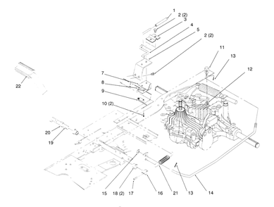 Hydro Brake Diagram and Parts List for 72042 5900001 - 5900796 Toro Lawn Tractor