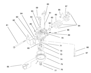 Engine Assembly (Continued) Model No. 47pt6-4 Diagram and Parts List for 38431 7900001 - 7999999 Toro Snow Blower