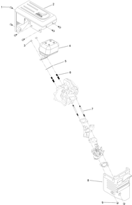 Intake And Exhaust Assembly Diagram and Parts List for 36002 409000000 - 412999999 Toro Snow Blower