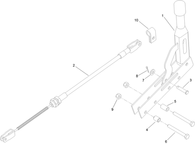 Brake Lever Assembly No. 120-1797 Diagram and Parts List for 22615G 402000000 - 404319999 Toro Stump Grinder