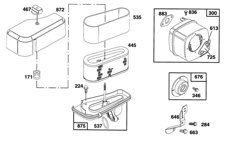 Engine Briggs & Stratton Model 28d707-0124-01 Diagram and Parts List for 70142 59000001 - 59999999 Toro Lawn Tractor