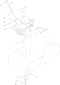 Engine Assembly Diagram and Parts List for 33516 (314000001-314999999)(2014) Toro Aerator