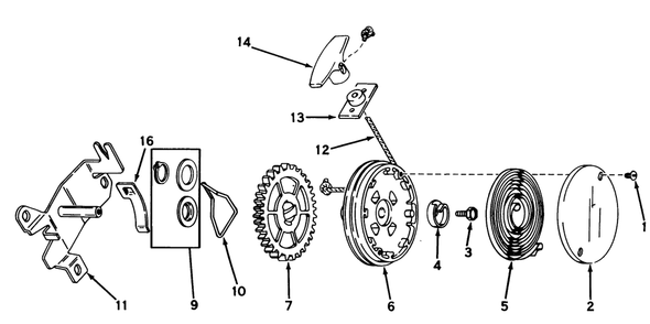 Rewind Starter No. 590450a Diagram and Parts List for 20227 0000001 - 0999999 Toro Lawn Mower