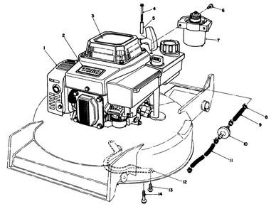 Engine Assembly (Model No. Vmg6)(Used On Units With Serial No. 7001734 & Up) Diagram and Parts List for 20624 7000001 - 7999999 Toro Lawn Mower