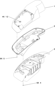Rh Console Assembly Diagram and Parts List for 74943CP (312000001-312999999)(2012) Toro Lawn Mower