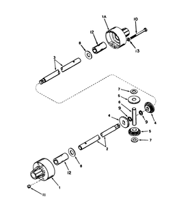 Differential Model 100-050 (Used On Units With Serial No. 6001115_6001321) Diagram and Parts List for 56155 6000001 - 6999999 Toro Lawn Tractor