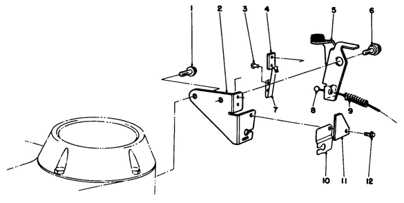 Brake Assembly Diagram and Parts List for 22581 1000001 - 1999999 Toro Lawn Mower
