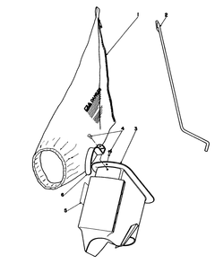 Bagging Kit No. 47-6510 (Optional) Diagram and Parts List for 16575 7000001 - 7999999 Toro Lawn Mower