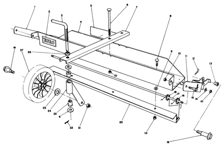 Dethatcher Kit Model No. 59126 (Optional) Diagram and Parts List for 20624 7000001 - 7999999 Toro Lawn Mower