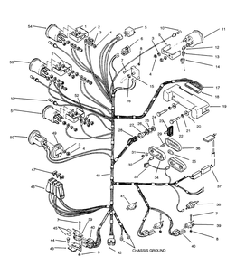 Electrical System Diagram and Parts List for 73520 5900001 - 5900177 Toro Lawn Tractor