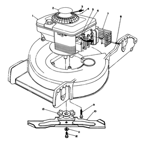 Engine Assembly Diagram and Parts List for 20101 1000001 - 1999999 Toro Lawn Mower