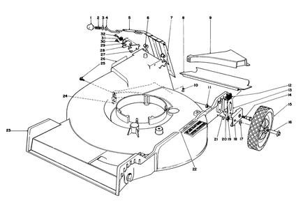 Housing Assembly Diagram and Parts List for 20770 2000001 - 2999999 Toro Lawn Mower