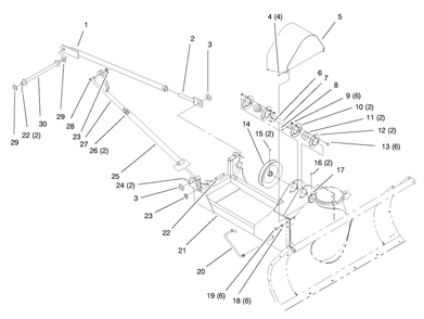 Part Location Diagram of 94-7841 Toro Pulley-drive