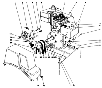 Engine Assembly Diagram and Parts List for 38035 8000001 - 8999999 Toro Snow Blower