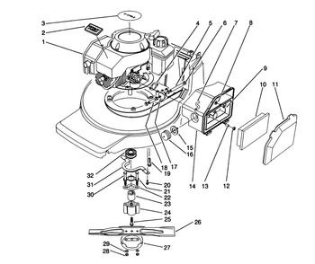 Engine Assembly (Model No. 20916b) Diagram and Parts List for 20916B 2000001 - 2999999 Toro Lawn Mower