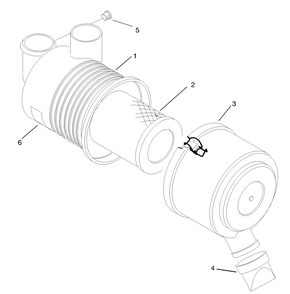 Air Filter Assembly No. 99-7120 Diagram and Parts List for 12004 230000001 - 230999999 Toro Lawn Tractor