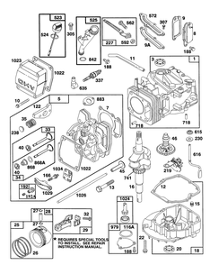 Engine Gts-150 77-8990 Diagram and Parts List for 27502 1000001 - 1999999 Toro Lawn Mower