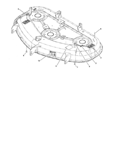 50 Inch Deck Assembly Diagram and Parts List for 74373 290004013 AND UP Toro Lawn Mower