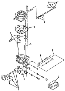 Carburetor Components Power Plus Diagram and Parts List for 31-10K803 2000001 - 2999999 Toro Lawn Tractor